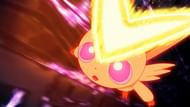 Victini using V-Create in the movie (Image via The Pokemon Company)